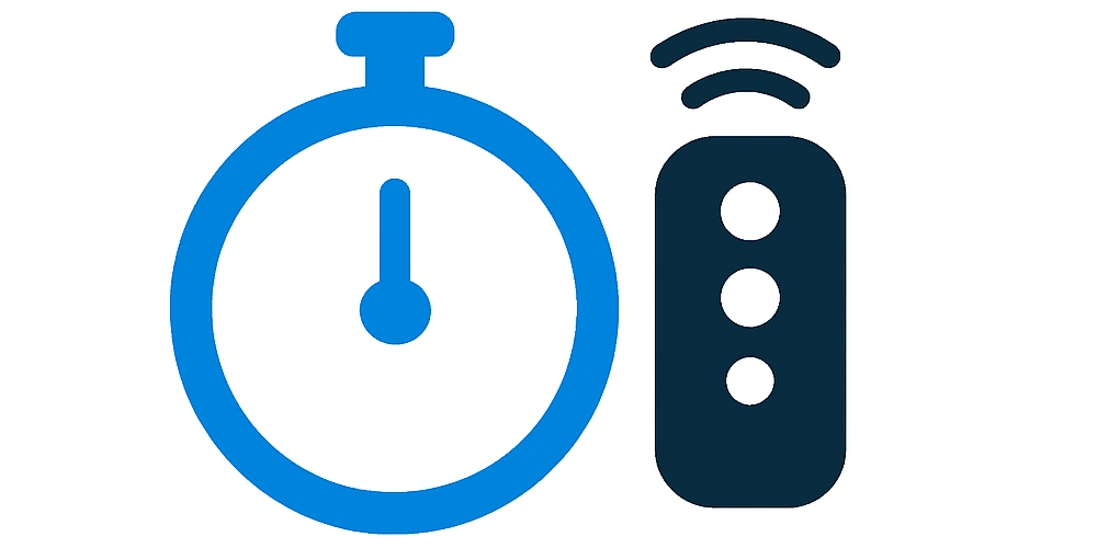 TalkTimer hero showing presenter view and phone controller